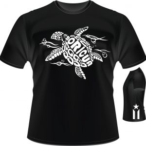 Boricua Turtle And Anarchy Flag t shirt